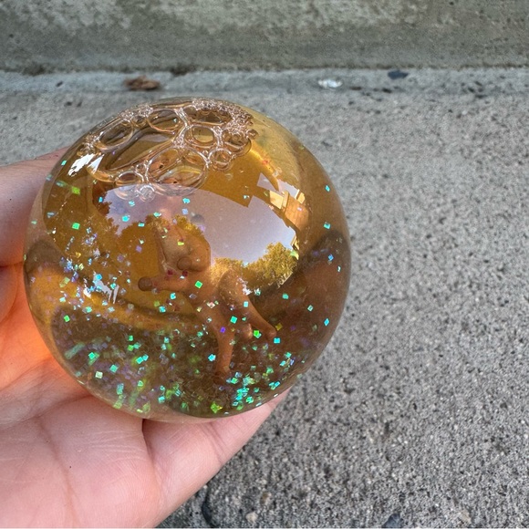 Disney Gold and‎ Clear Bambi Snow Globe Ornament - Picture 3 of 7